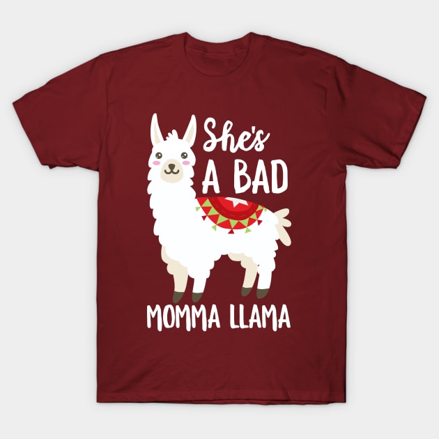 She's A Bad Momma Llama T-Shirt by DetourShirts